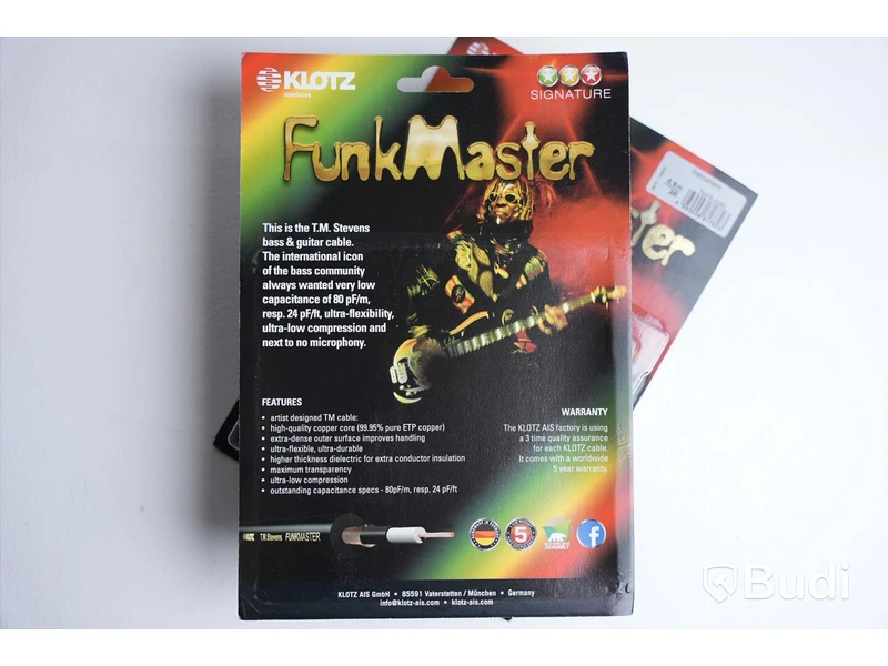 Patchkabel 2st - Klotz FunkMaster TMPR-0090, 0,9m. Ny.