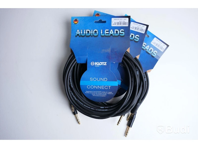 Mikrofonkabel 3st - Klotz Audio Leads B3PP1-0500, 5m. Ny.