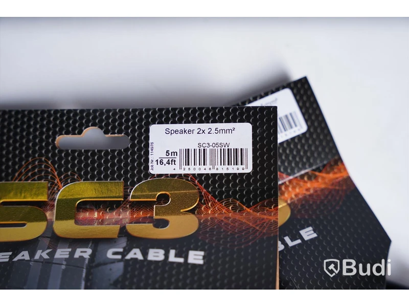 Speakon-kabel 2st - Klotz SC-3 Speaker Cable, 5m. Ny.