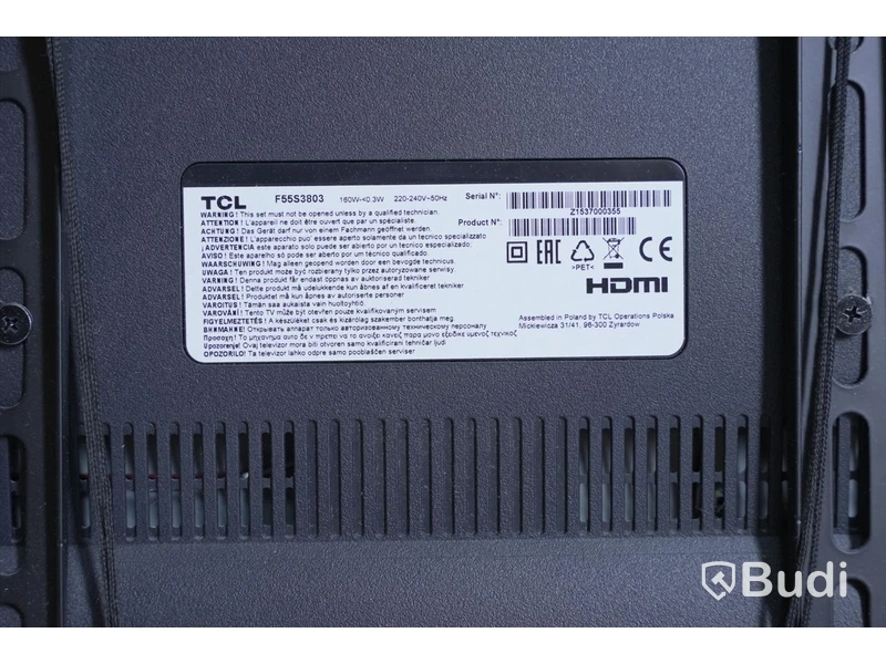 LED TV, TCL 55 tum Modell: F55S3803