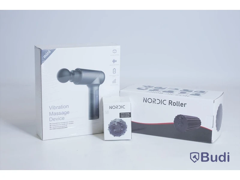 Massagekit - Mini Vibration Massage Device, Nordic Vibrating Massage Ball och Nordic Roller.