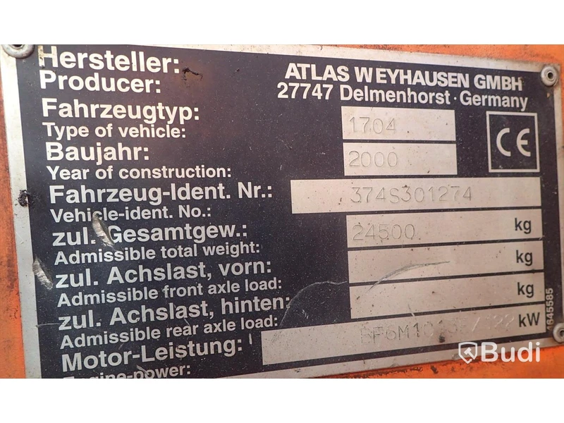 Atlas 1704 Materialhanterare