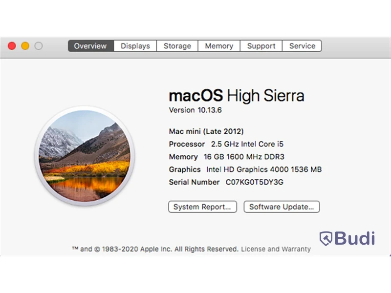 Mac mini - Late 2012, 16 GB RAM, 120 GB SSD SATA.