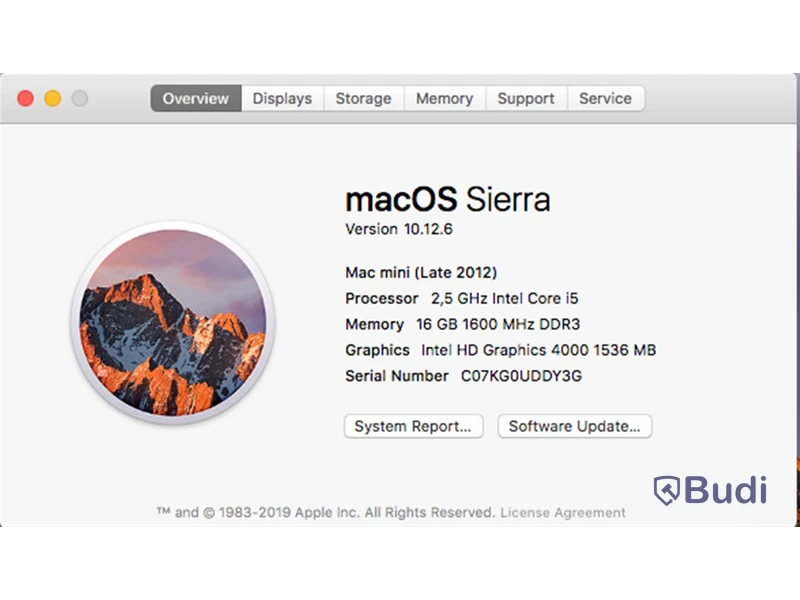 Mac mini - Late 2012, 16 GB RAM, 120 GB SSD SATA.