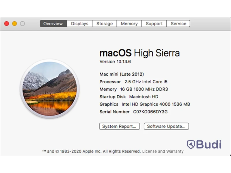 Mac mini - Late 2012, 16 GB RAM, 120 GB SSD SATA.