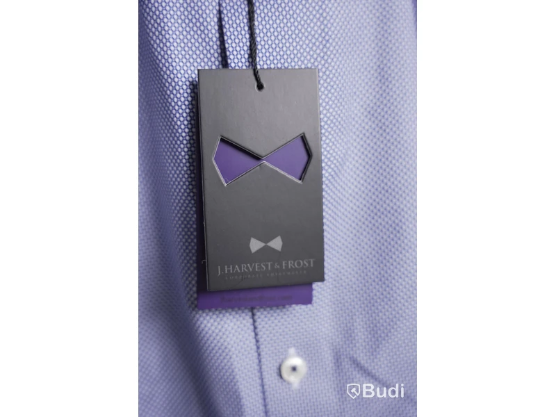 Skjorta - J. Harvest & Frost, Purple Bow 48 Regular, 566 Blue Pattern, Stl. L 41/42, Herr. Ny.