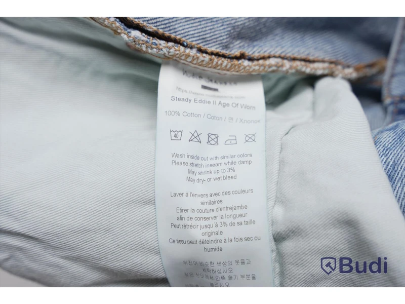 Jeans - Nudie, Steady Eddie II, Age of Worn blå, Strl. 32/32. Ny.