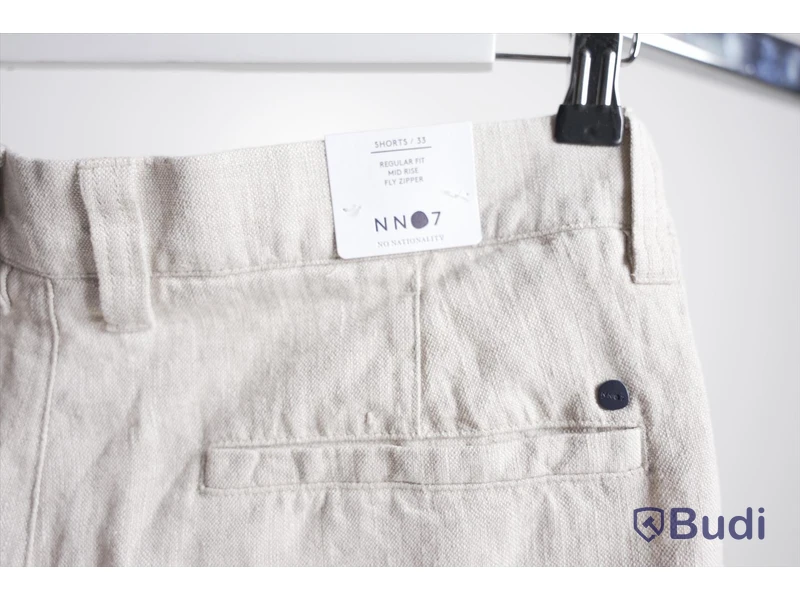 Shorts linne - NN07, Crown 1196, Beige, Strl. 44, Herr. Ny.