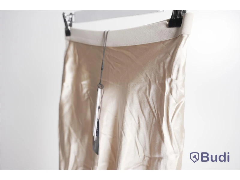 Kjol silke - Ahlvar Gallery, Hana Satin, Beige, strl. XS, Dam. Ny.