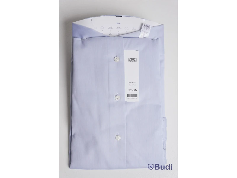 Skjorta - Eton, Slim fit signature twill, blå, strl. 42, Herr. Ny.