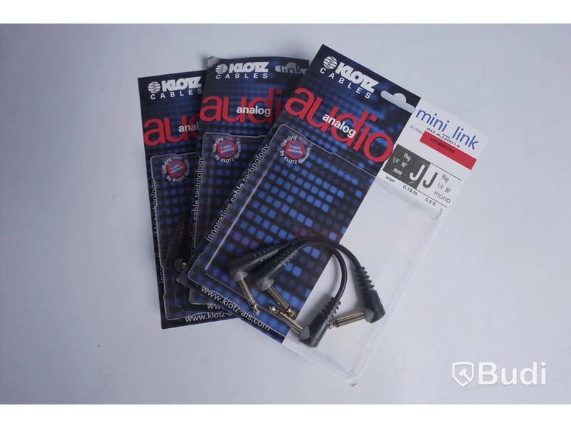 3 st Audio analog kablar- KLOTZ AU-AJJ0015, 0,15 m