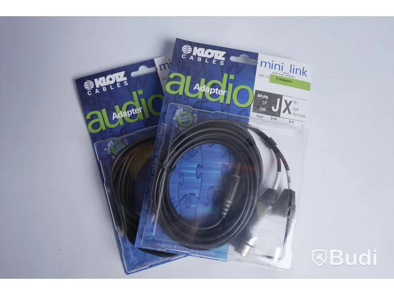 2 st Audio Adapter kablar - KLOTZ AY10-0300, 3 m