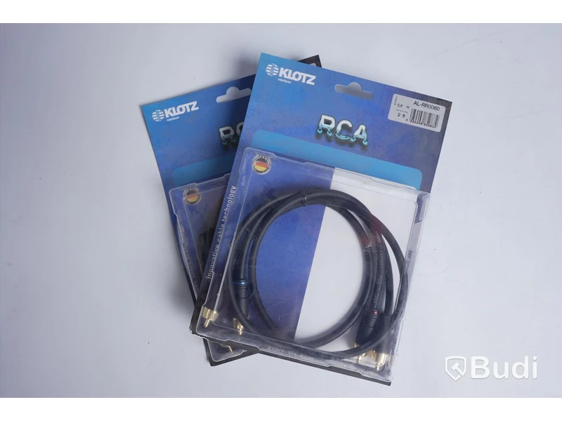 2 st Audio RCA kablar - KLOTZ AL-RR0060, O,6 m