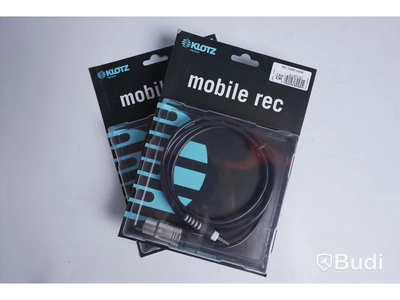 2 st Mobile rec kablar - KLOTZ AU-MF0150, 1,5 m