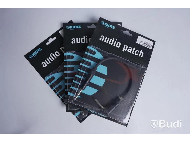 3 st Audio Patch kablar - KLOTZ B4PA1-0030, 0,3 m