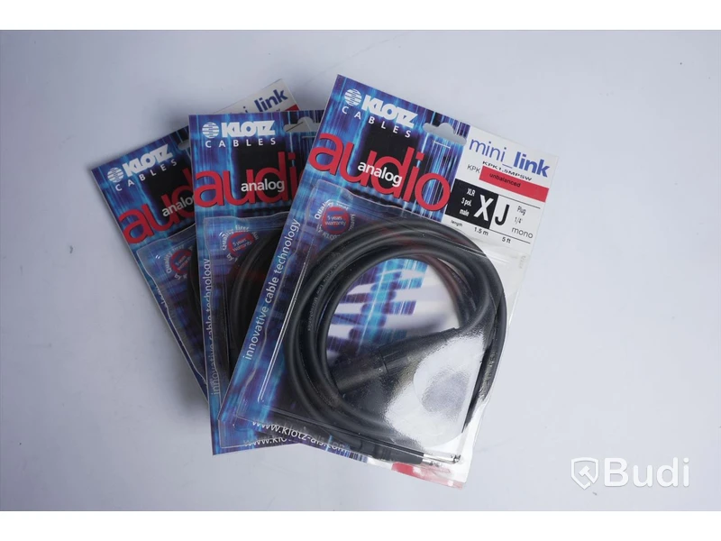 3 st Audio Analog kablar - KOLTZ KPK1,5MPSW, 1,5 m