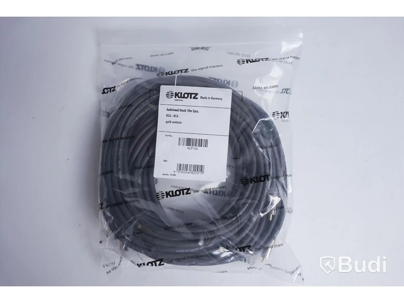 2 st Audiolead RCA kabel - KLOTZ ALP100, 10 m