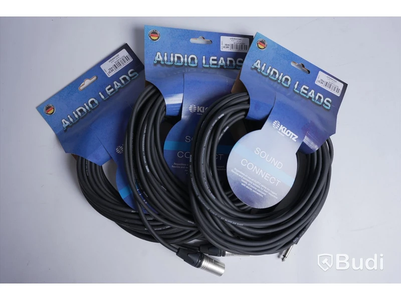 3 st Audio Leads kablar - KLOTZ M1MP1N1000, 10 m