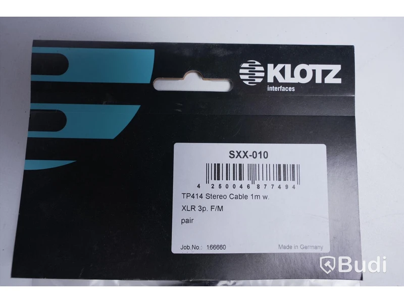3 st Stereokablar - KLOTZ SXX-010, 1 m