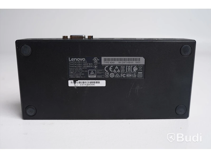 Dockningsstation - Lenovo, ThinkPad USB-C Dock. Obs. 65 W adapter.