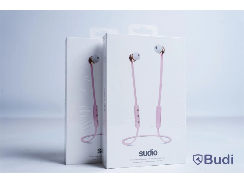 Trådlösa hörlurar 2 st - Sudio Vasa blå (rosa). Obruten förpackning.