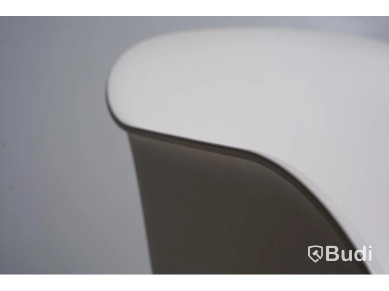 2 st. Designstol - Muuto, Fiber Armchair, natural white återvunnen plast och ek.