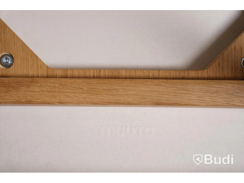 2 st. Designstol - Muuto, Fiber Armchair, natural white återvunnen plast och ek.