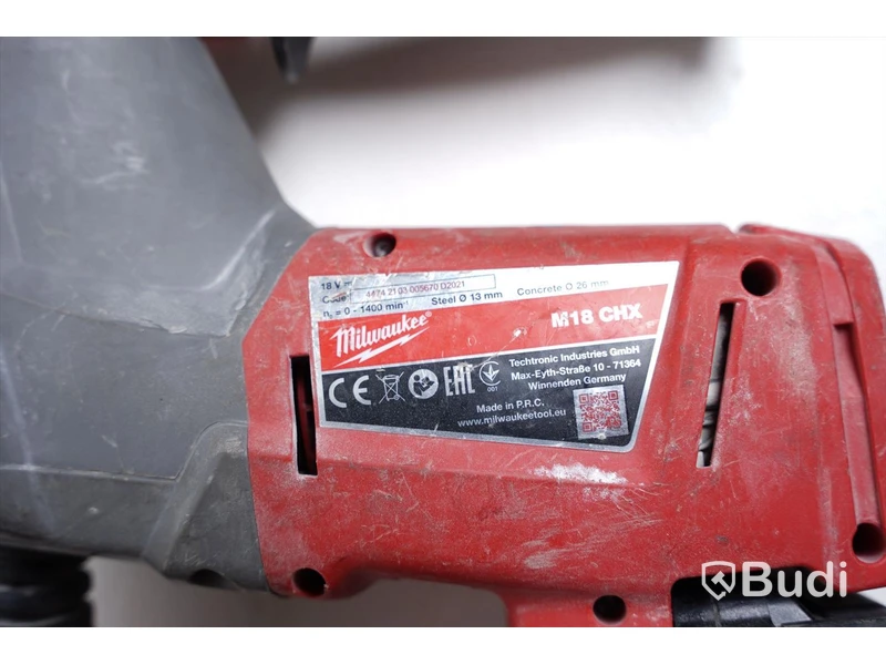 Borrhammare Milwaukee M18 CHX inkl. 1 extra batteri & tillbehör.