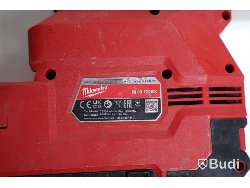 Dammutsug Milwaukee M18 CDEX.