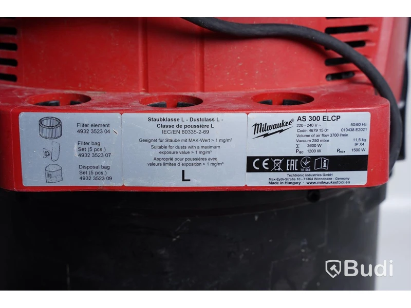 Dammsugare Milwaukee AS 300 ELCP