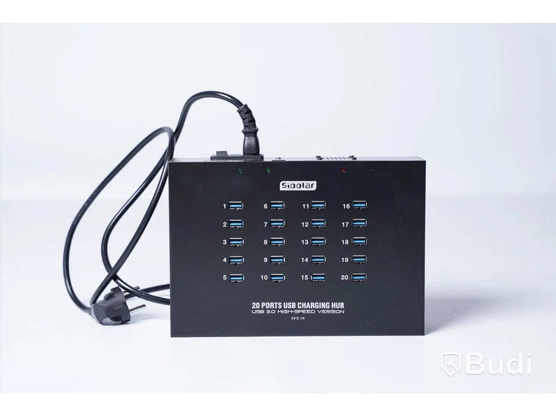USB Laddningsstation, Sipolar 20 Ports USB Charging Hub Modell: A223