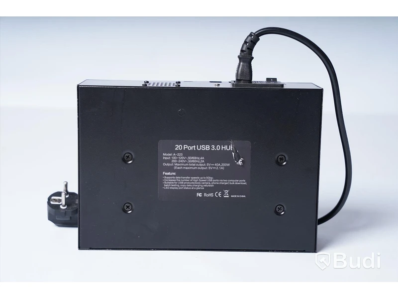 USB Laddningsstation, Sipolar 20 Ports USB Charging Hub Modell: A223