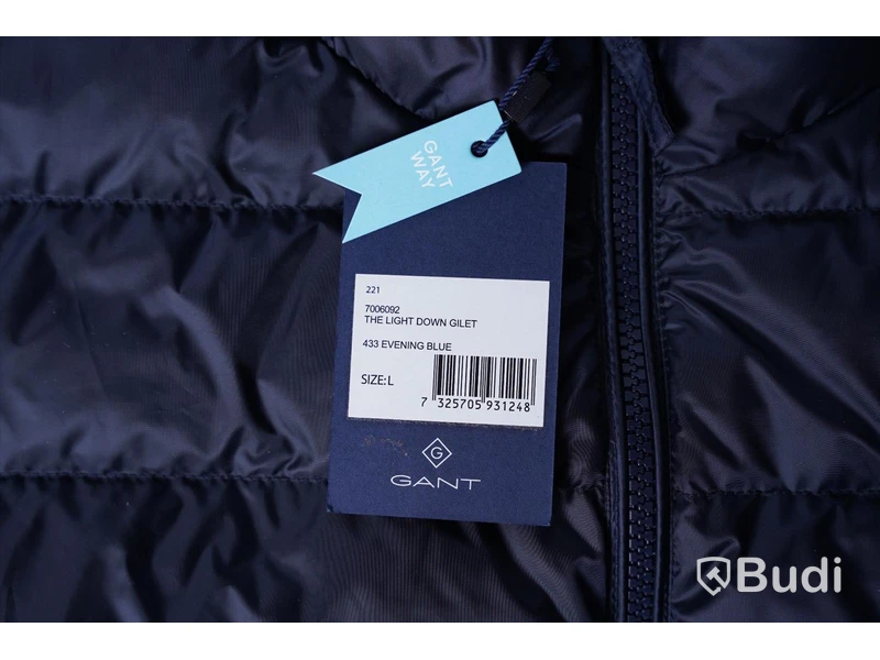 Dunväst - Gant, The Light Down Gilet, marinblå, strl. L.