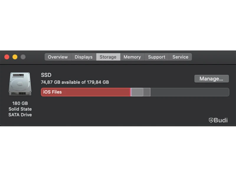 Mac mini - Late 2012, 8 GB RAM, 180 GB SSSD.