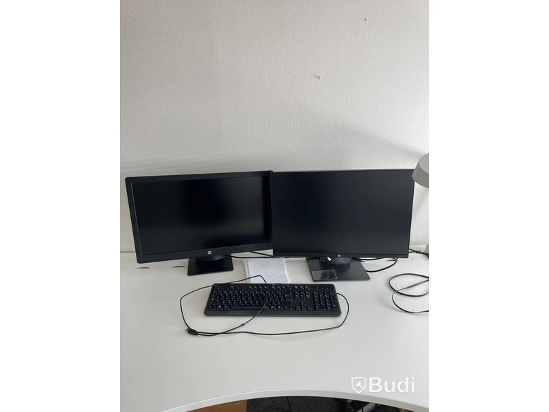 2 st Datorskärmar samt tangentbord HP PRO Display P240va och Z24n