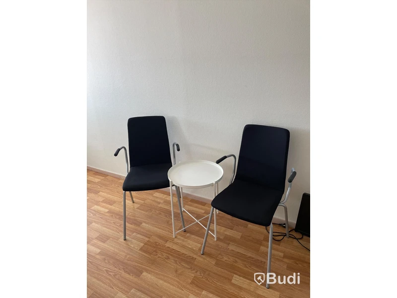 2 st stolar  LOTUS samt litet bord