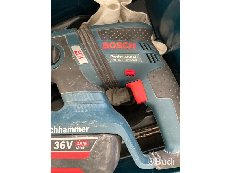 BOSCH Professional Borrhammare GBH 36V-EC ink 2 st Batteri och laddare