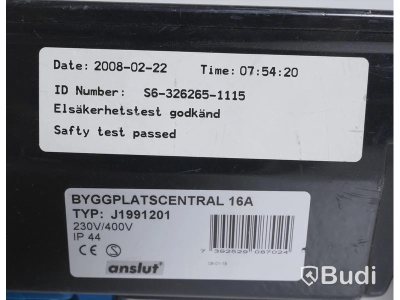 Byggplatscentral, diverse elkablar.