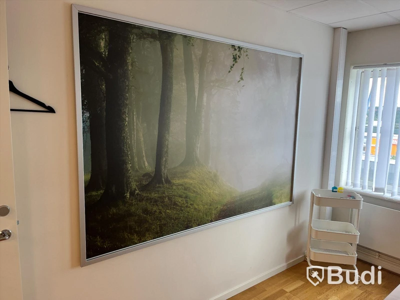 Större tavla med regnskogsmotiv