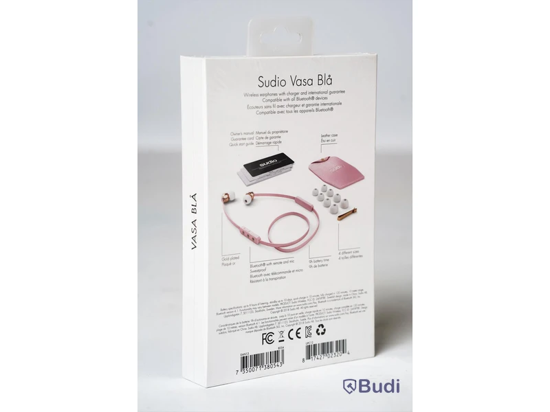 Trådlösa hörlurar - Sudio, Vasa blå, Rosa. Ny - Obruten förpackning.