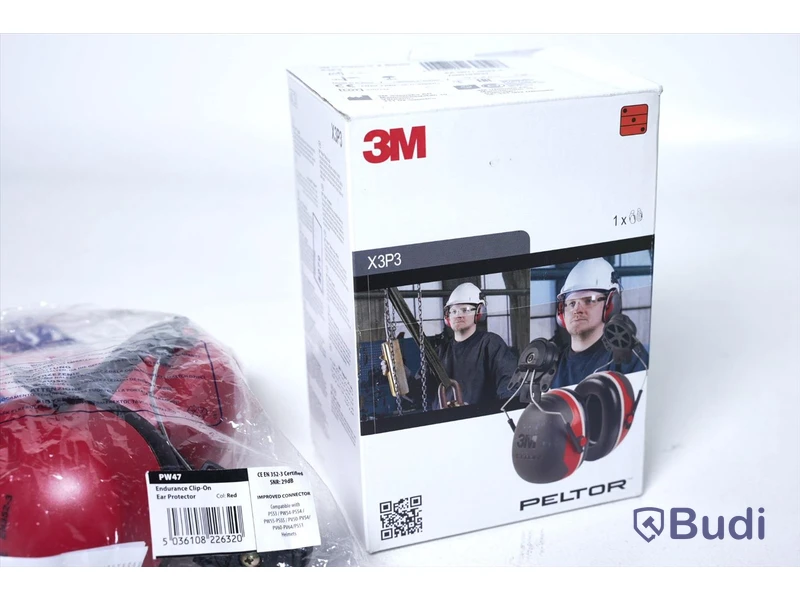 2 st Hörselkåpor - hjälmfäste. Nya - obruten förpackning.