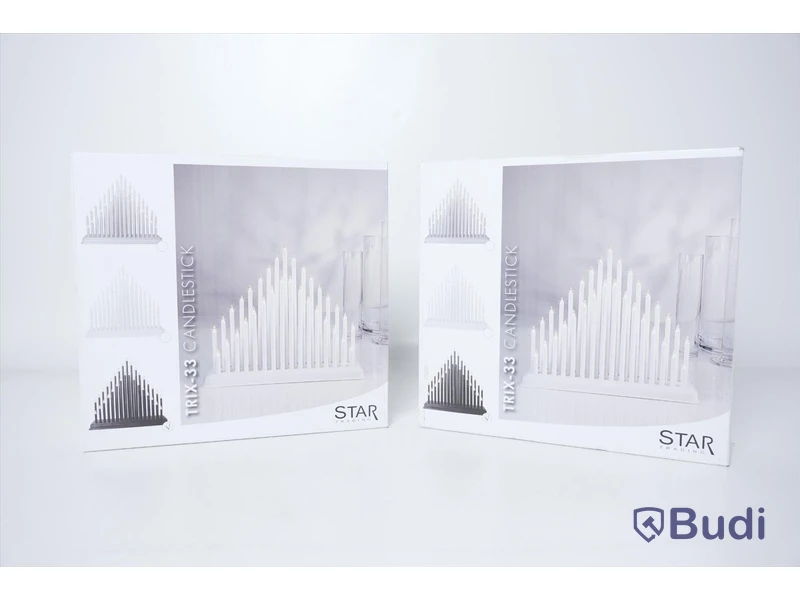 2st Adventsljusstakar - STAR Trix 33 Candlestick, svart