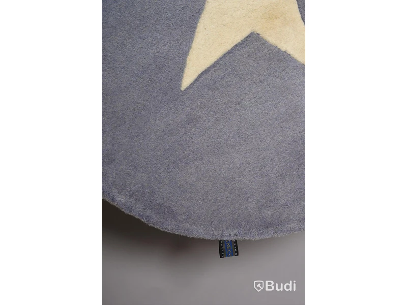 Handtuftad Matta, 90 cm round