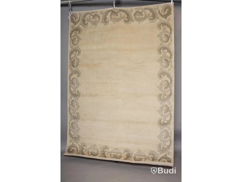 Handknuten Ryamatta i 100procent ull, 170 x 230 cm