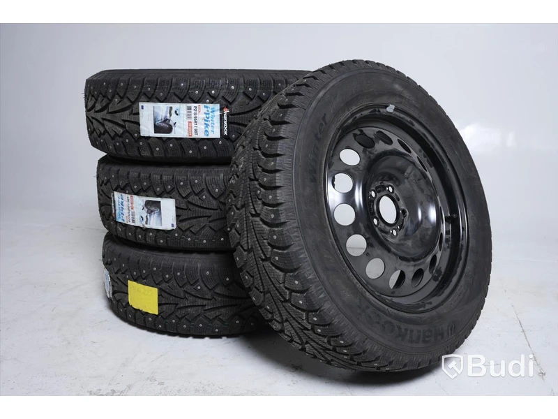 Vinterhjul HANKOOK Winter I Pike 215/65 R17 98T på stål fälg - Passar bl.a till Peugeot 5008 - Okörda däck.