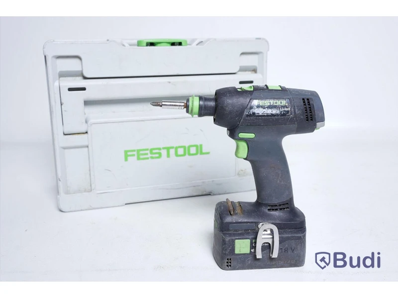 Festool Skruvdragare T18 med 2st batterier, laddare samt förvaringslåda.