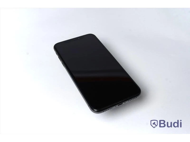 iPhone X, 64 GB utan tillbehör, 91 procent batterihälsa.