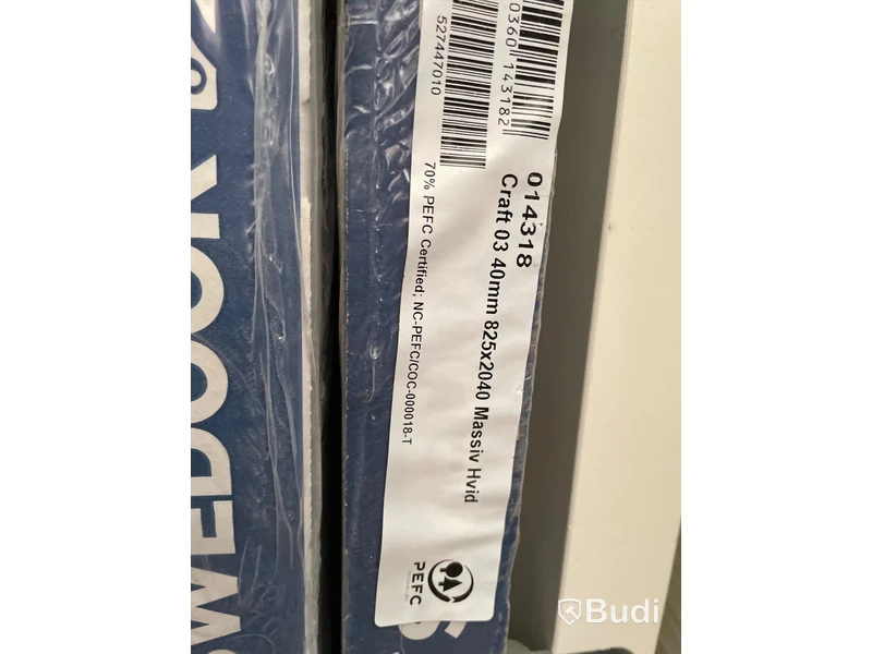 Dörr - SWEDOOR Craft 03, vit 825x2040x40 mm