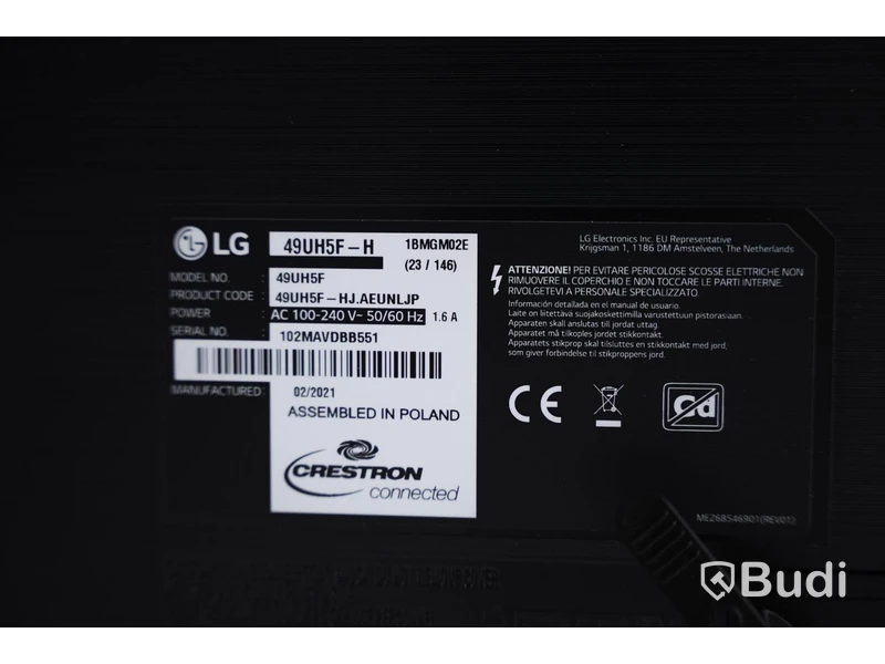 LG 49" UH5-F LED TV-skärm med väggfäste