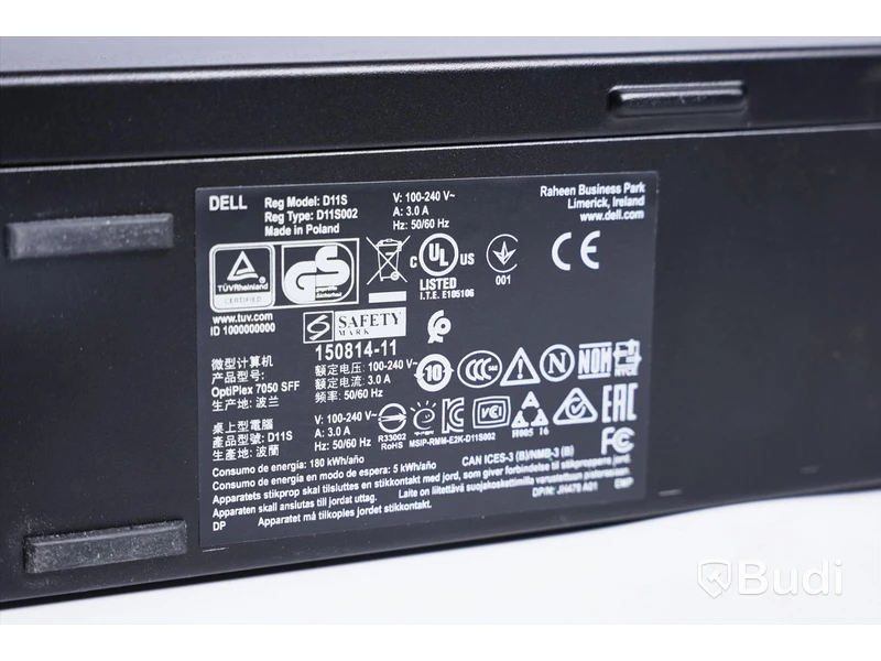 Dell OptiPlex 7050 OBS! Rensad & Saknar operativsystem